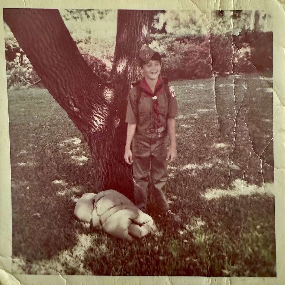 Young Fred Cleveland at Camp Winona