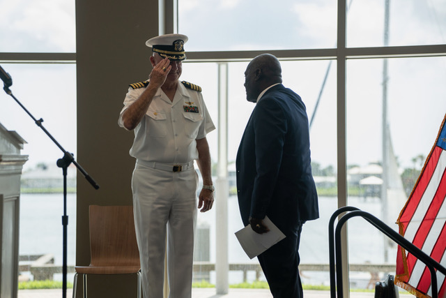 Fred Cleveland at Memorial Day event
