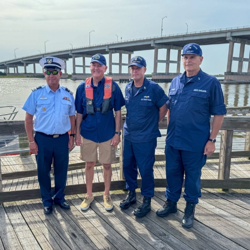 Fred Cleveland at safe boating event