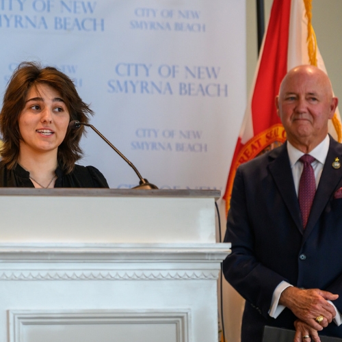 Fred Cleveland at State of the City address